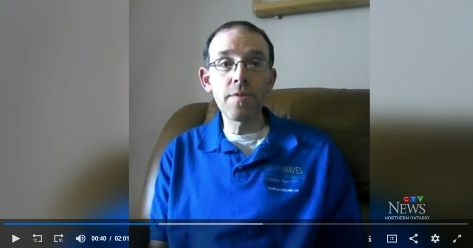 This image links to a video of troy and annette talking about their fundraising and awareness event for HC